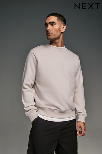 Ecru Regular Fit Cotton Rich Jersey Crew Sweatshirt (N77901) | £26