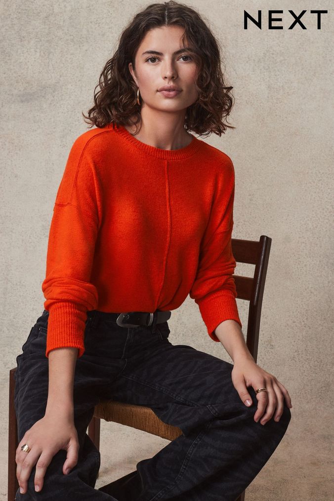 Ladies orange jumper online