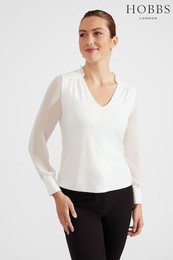 Hobbs Cream Louisa Top (N78072) | £55