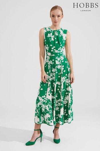 Hobbs Petite Green Angelica Dress (N78098) | £179