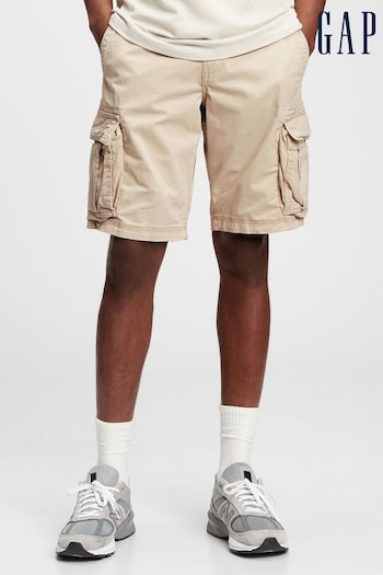 Gap Neutral Cotton Twill Cargo nser Shorts (N78308) | £40