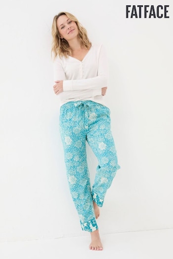 FatFace Blue Eva Spaced Floral Trousers (N78331) | £34.50