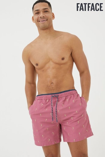 FatFace Pink Trevose Seahorse Swim Shorts (N78365) | £38
