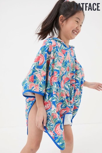FatFace Blue Watermelon Towelling Poncho (N78370) | £26