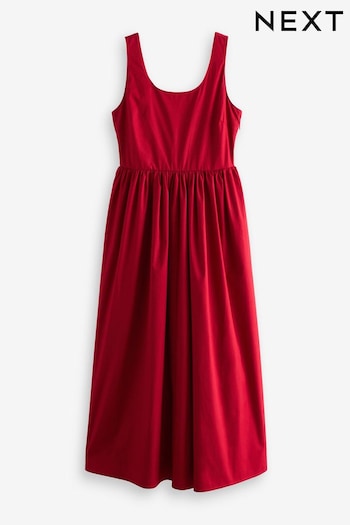 Red Summer Poplin Dress (N78416) | £38