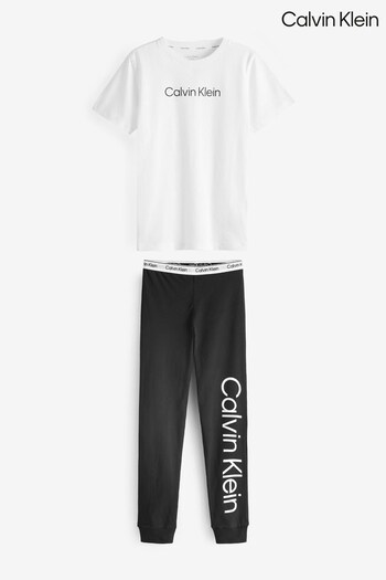 Calvin Klein Unisex Pyjama White Set - Modern Cotton (N78906) | £50