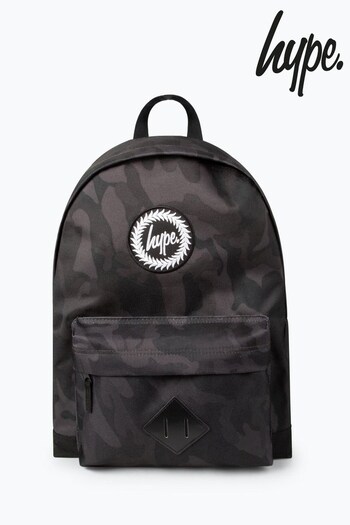 Hype. Midnight Camo Black Backpack (N79273) | £30