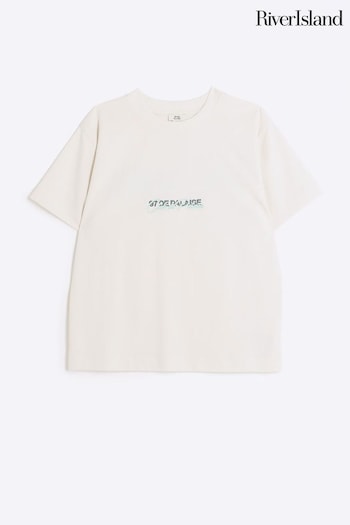 River Island Cream Boys Palaise Graphic T-Shirt (N79389) | £14