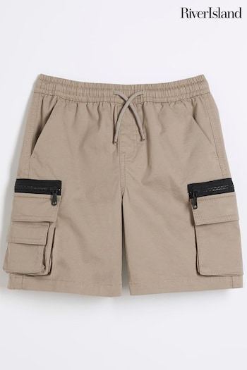 River Island Natural Cargo Boys Shorts (N79400) | £18 - £22