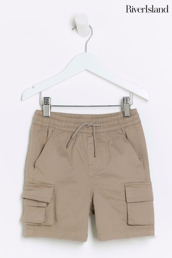 River Island Natural Boys Cargo Shorts (N79409) | £16