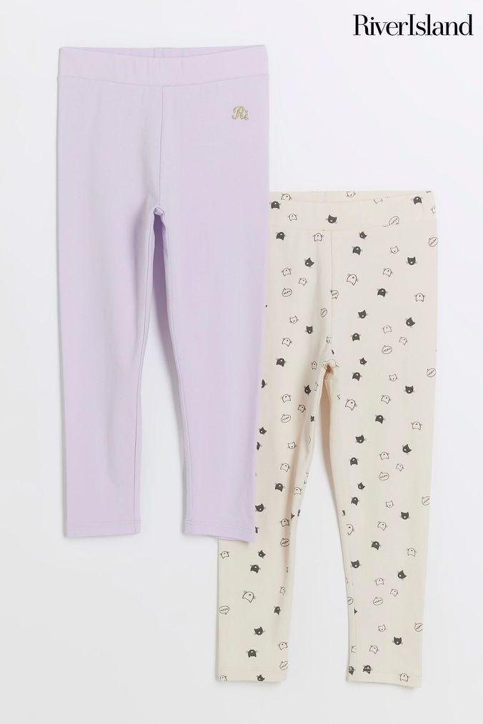 Buy Girls River Island Cream Leggings Online Next UK
