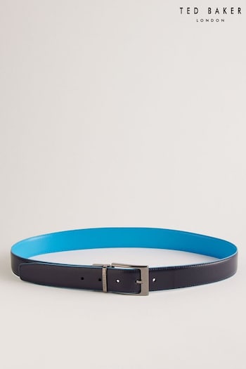 Ted Baker Blue Kacin Reversible Colour Pop Leather Belt (N79890) | £50