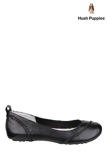 Hush Puppies Black Janessa Slip-On Shoes (N80018) | £75