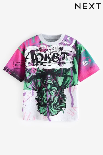 Purple Licensed The Joker 100% Cotton T-Shirt (3-16yrs) (N80577) | £17 - £20