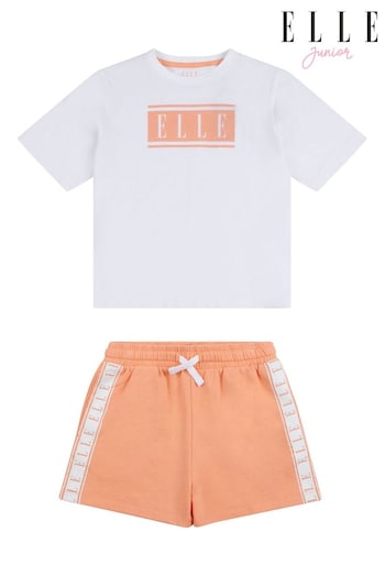 Elle Junior Cotton White T-Shirt and Shorts Set (N90133) | £25 - £30