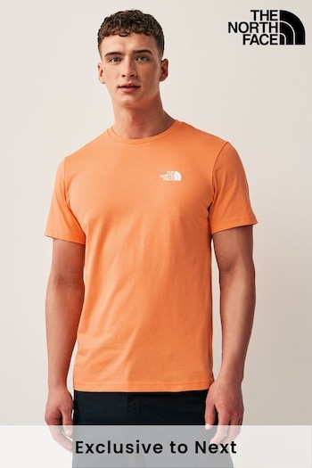 The North Face Peach Pink Mens Simple Dome Short Sleeve T-Shirt (N90140) | £24