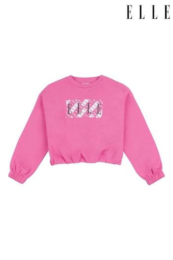Elle Junior Girls Pink Graphic Print Sweatshirt (N90149) | £20 - £24