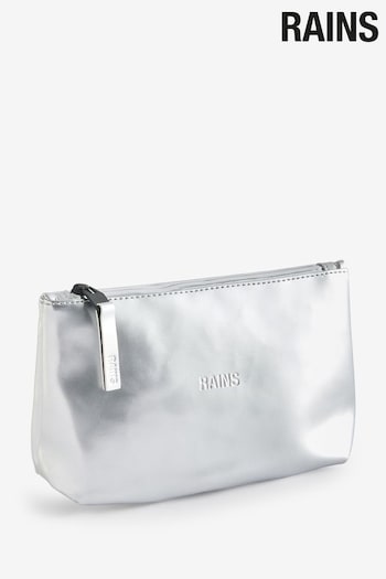 Rains Silver Cosmetic Bag (N90154) | £25