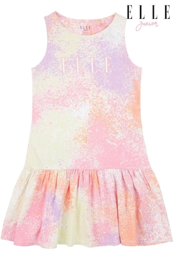 Elle Junior BOSS Pink Sleeveless Ruffled Hem Dress (N90159) | £20 - £24