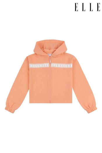 Elle Junior Cotton Orange Zip Through Hoodie (N90162) | £30 - £36