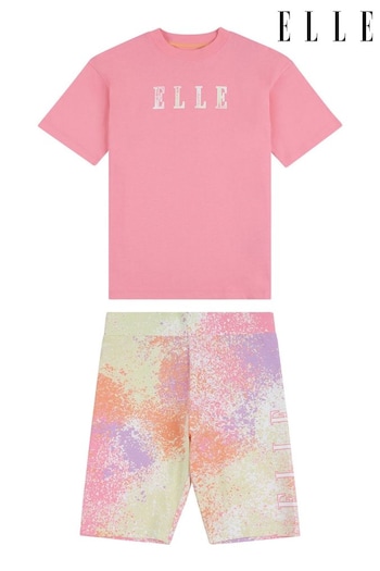 Elle Junior Cotton T-Shirt & Cycling Short Set (N90168) | £20 - £24