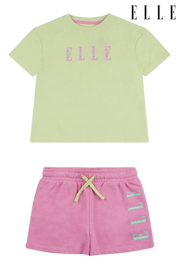 Elle Junior Girls Green T-Shirt & Shorts Set (N90172) | £20 - £24