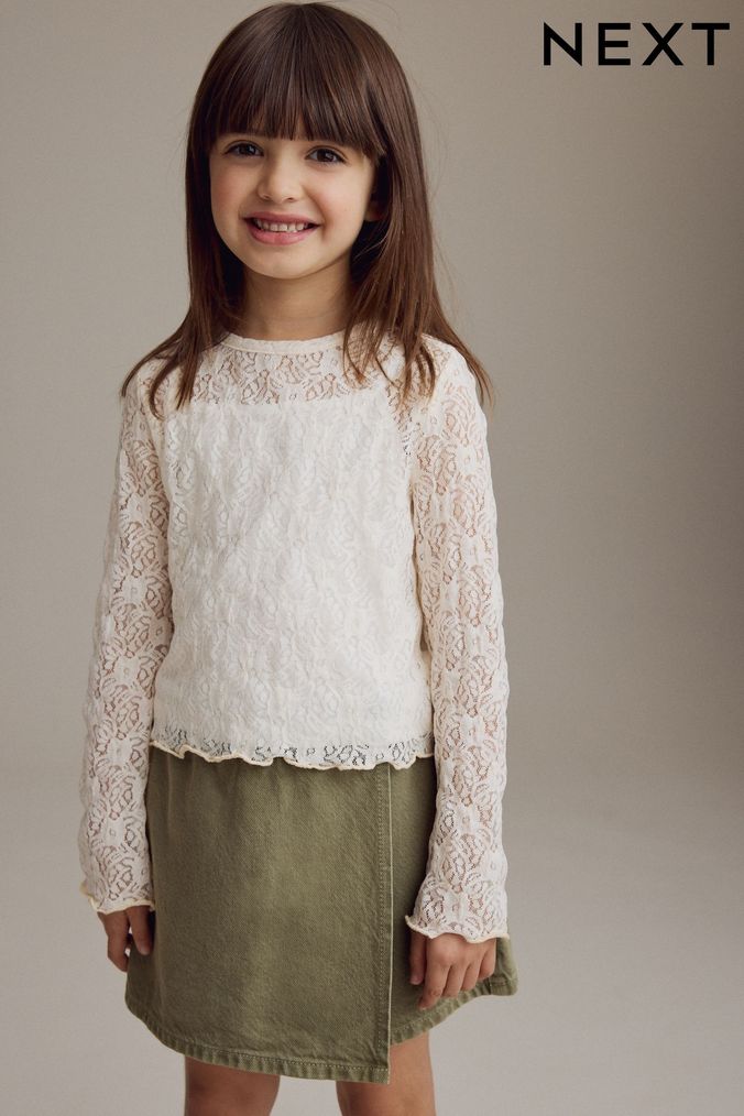 Lace top for girls shop