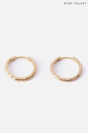 Mint Velvet Gold Tone Rustic Hoops (N94782) | £45