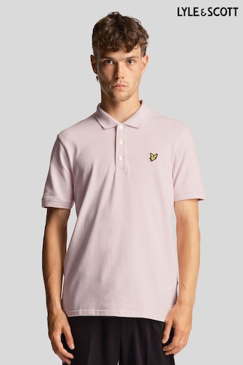 Lyle & Scott Pink Plain Polo Shirt (N94822) | £55