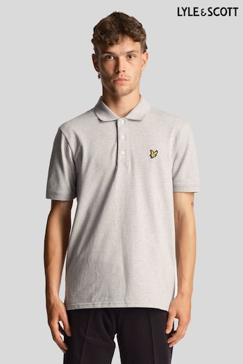 Lyle & Scott Grey Plain Polo Shirt (N94853) | £55