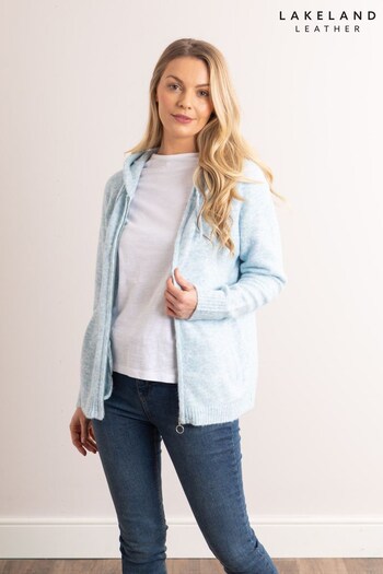 Lakeland Clothing Blue Sana Knitted Hoodie (N94929) | £45