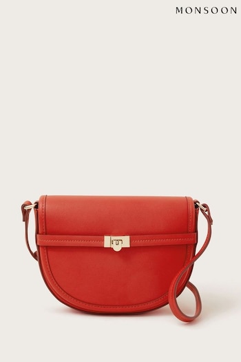 Monsoon Red Clasp Cross-Body Bag (N95091) | £39