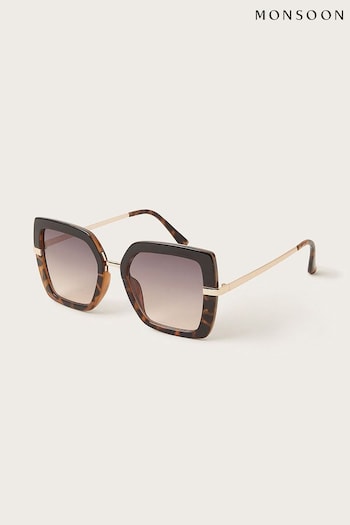 Monsoon Brown Tortoiseshell Contrast Sunglasses (N95117) | £19