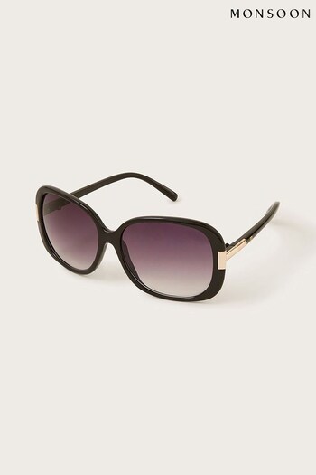 Monsoon Black Metal Detail Square M94 Sunglasses (N95121) | £15