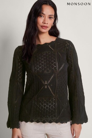 Monsoon Pax Pointelle Jumper (N95147) | £59