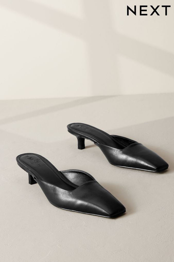 Ladies black mules uk store