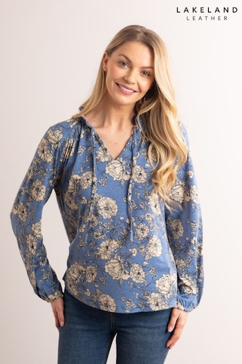 Lakeland escher Clothing Blue Mia Jersey Blouse (N95247) | £35