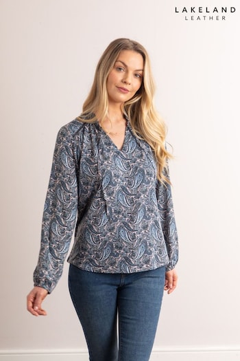 Lakeland Clothing Blue Mia Jersey Blouse (N95266) | £35