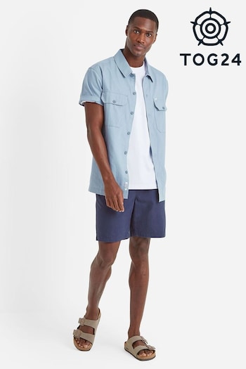 Tog 24 Mens Blue Cody Short Sleeve Shirt (N95284) | £42
