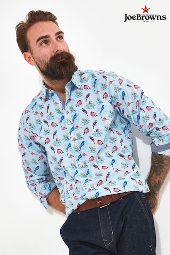 Joe Browns Blue Bird Print Long Sleeve Shirt (N95332) | £43