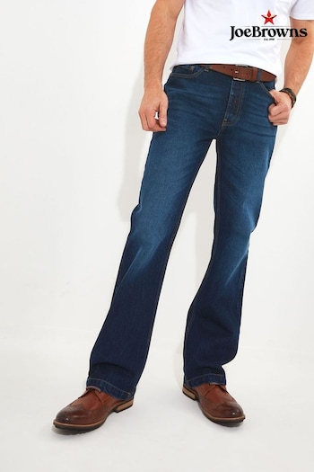 Joe Browns Blue Dark Vintage Wash Bootcut Jeans (N95367) | £50