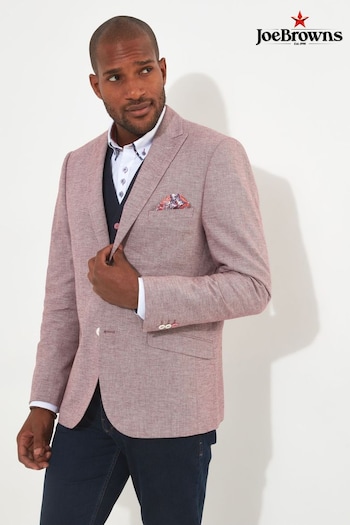 Joe Browns Pink Textured Linen Suit Blazer (N95382) | £115