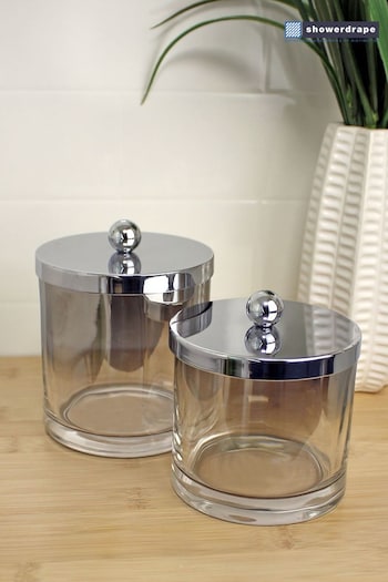 Showerdrape Ombre 2 Piece Storage Jar Set (N95465) | £43