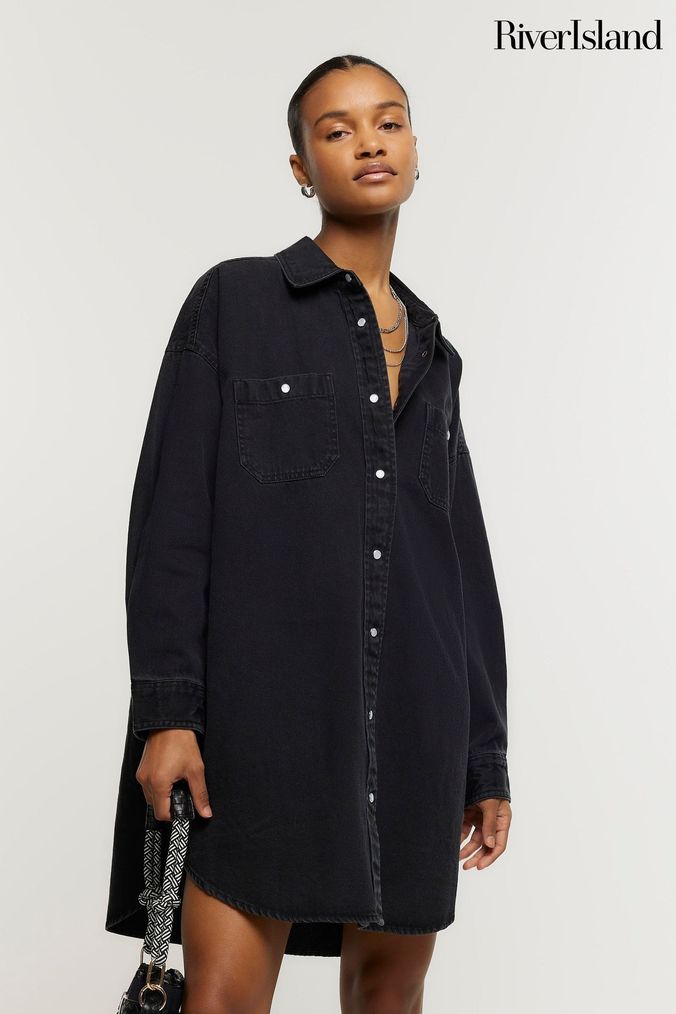 Denim shirt on sale dresses online
