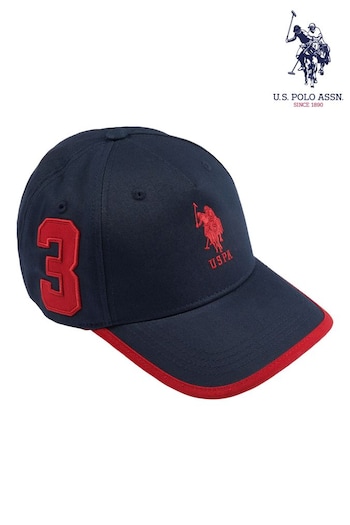 U.S. Best Polo Assn. Boys Red Player 3 Baseball Cap (N95685) | £20