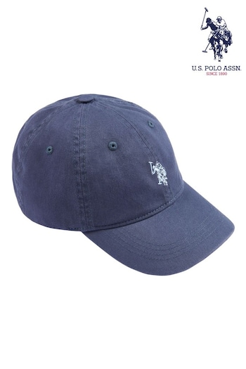 U.S. Best Polo Assn. Blue Boys Washed Canvas Cap (N95716) | £15
