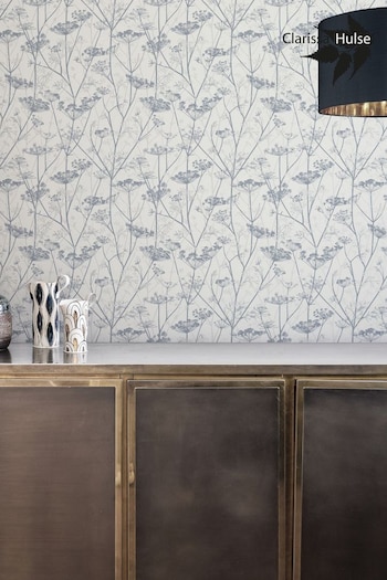 Clarissa Hulse Dover Silver Wild Chervil 10M Wallpaper (N95776) | £80