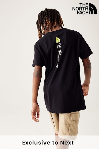The North Face Black Teen Vertical NSE 2 T-Shirt (N95863) | £28