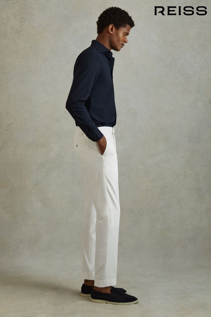 Mens White Trousers Mens Linen Trousers Next UK