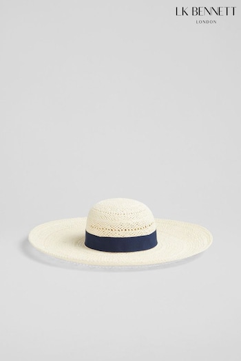 LK Bennett Saffron Raffia Floppy Sun Hat (N96133) | £69
